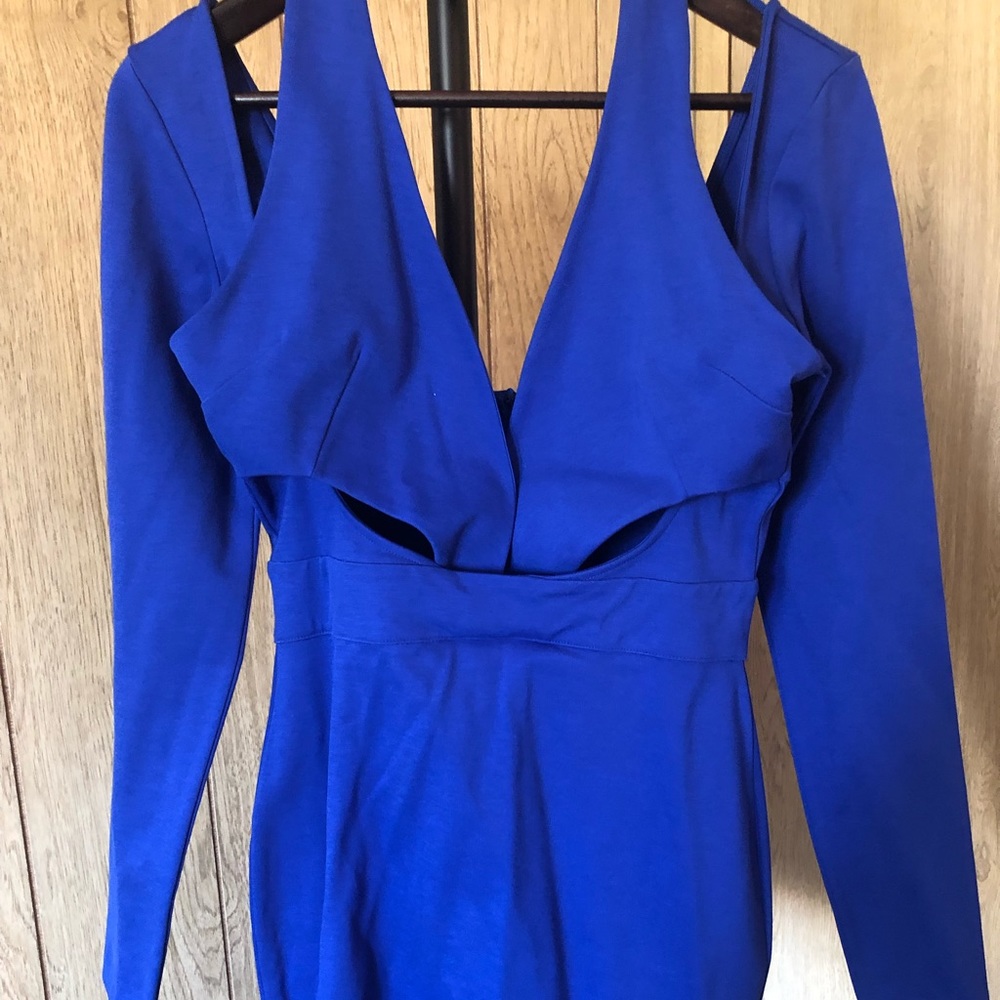 Blue mini dress